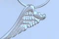 W7 Silver Small Wing Necklace - £75